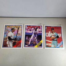 1988 Large Topps Baseball Card Folders Lot Chili Davis Dion James DeWayn... - £8.81 GBP