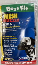 Dog Muzzle Mesh Size 6 Dalmation Weimaraner German Shorthair 60-80 lbs Dogs Blk - £9.61 GBP