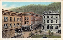 Welch West Virginia Wv ~ Bank &amp; Wyoming Streets-Storefronts Intersection~-
sh... - £10.47 GBP