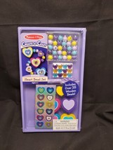Melissa &amp; Doug Create A Craft Heart Wooden Bead Set ages 4+ NEW - $5.99
