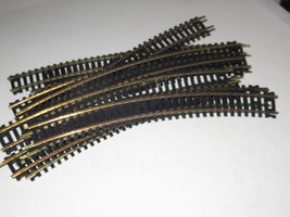 HO TRACK - CIRCLE OF 12 BRASS 18&quot; CURVED SECTIONS - SOME ATLAS- GOOD- B1 - $3.75