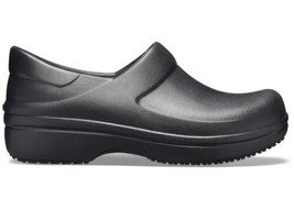 Crocs Womens Clog Size 9 Neria Pro II Black Slip On Low Top Dual Comfort 205384 - £23.55 GBP