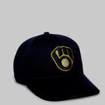 Milwaukee Brewers Adult Adjustable Hat New &amp; Officially Licensed - £15.29 GBP