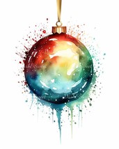 Christmas Baubles Clip Art- 10 High Quality JPGs/ Digital Print/ Digital... - £1.31 GBP