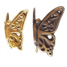 Set of Vintage BUTTERFLY Brass Corner Protector Skiffers Furniture Corne... - $47.00+