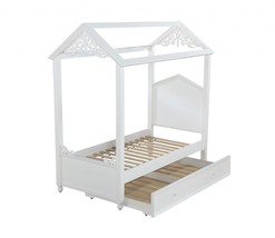 Twin White Canopy Bed - $21,391.13 MXN