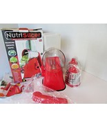 AS SEEN ON TV NUTRI SLICER VEGETABLE &amp; FRUIT SLICER EMSON NEW RED BOXED ... - €16,09 EUR