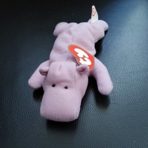 Teenie Beanie Baby Happy the Purple Hippo (1993) - Used, with tags - £3.19 GBP