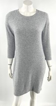 Michael Stars 3/4 Sleeve Dress Size S Gray Drop Shoulder Solid Soft Wome... - $31.68