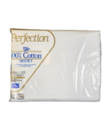 Perfection 100% Cotton Queen Size Flat Sheet White Pre-Shrunk 130 Count ... - €14,69 EUR