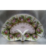 VTG Fragonard Courting Couple Medallion Porcelain Dish Tray with handle ... - £73.57 GBP