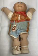 CABBAGE Patch Kid Boy 1982 Sheriff Outfit With Shoes Blue Eyes - $13.10