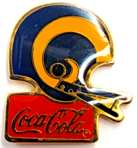 1985 Los Angeles Rams NFL Coca Cola Football Helmet Team Logo Advertisin... - $9.99