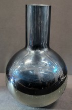Vintage Riihimaki Lasidy Finland Blue Glass Vase #1372 - £69.62 GBP