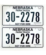 United States Nebraska Not For Hire Farm Truck License Plate 30-2278 - €17,06 EUR