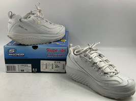 Skechers  Shape Up Metabolize White Silver Womens Size 8.5 11800 With Box EUC - £75.41 GBP