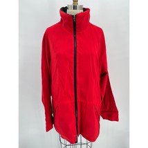 Mycra Pac Now Reversible Hidden Hood Coat Sz 1 - S/M Red Black - $49.00