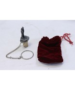Golfer Golf Player Cork Wine Bottle Stopper w/ Chain Pewter Vintage + Bag - $17.86 CAD