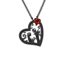 Disney Enchanted Heart Pendant, Sterling Silver With Black Rhodium Plating - £67.23 GBP