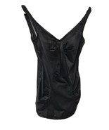Vintage One PC Pin Up Style Black Bathing Suit Swimsuit Tummy Panel Padd... - $23.58 CAD