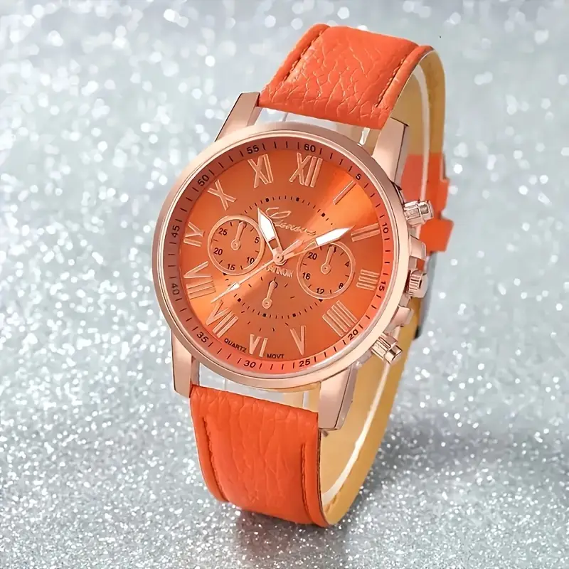 NEW WATCH CASUAL FASHION QUARDZ WATCH ELECTRONICS DIVE FAUX LEATHER BAND - $32.00