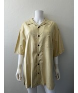 Tommy Bahama Silk Hawaiian Shirt Button Up Textured Size Large - £24.34 GBP