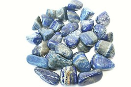 1x Lapis Lazuli Tumbled Stone 30-45mm Healing Crystal Third Eye Throat Chakra - £2.55 GBP