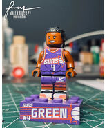NBA Superstar Jalen Green Minifigure Phoenix Suns Collectable Green Mini... - $39.89