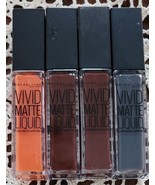 Four (4) Maybelline Vivid Matte Liquid Color ~ Stone/2-Coffee/Orange ~ .... - $28.06 CAD