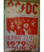 AC/DC Live Highway To Hell 1979 Tour Oakland CA September 5 Reproduction... - £23.16 GBP