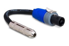 Hosa GSK-116 1/4&quot; TS to Neutrik speakON Speaker Adaptor Cable, 16 AWG x 2 OFC - £19.14 GBP