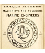 1906 Portland Company Boiler Makers Advertisement Marine Engineers Found... - €25,73 EUR