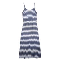 GAP Women&#39;s S Blue Stripe Blouson Cami Spaghetti Strap Stretch Maxi Dres... - $404.67 MXN