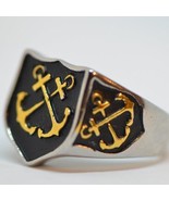 Boatswain Mate United States Navy Gold Steel Ring Graduation Gift for Mi... - $24.00