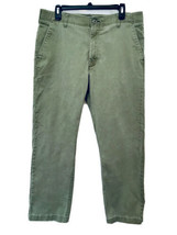 Lee X Treme Comfort Mens Size 36X30 Olive Green Straight Leg Cotton Twill Pants - £19.91 GBP