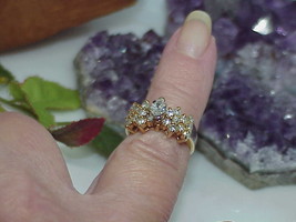 14K 1.00Ct Pear Diamond Solitaire Engagement Ring Sz 6 Vintg Big Bold Be... - $1,079.09