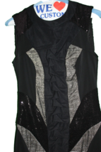 Nicole Miler Sequin Black Sparkle Embellished Sleeveless Dress Size Wome... - £93.32 GBP