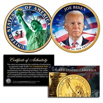 JOE BIDEN 46th President Official Colorized Presidential Dollar $1 Coin - £7.58 GBP