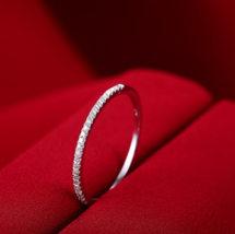 925 Sterling Silver A+ Semi-Pave Zircon Ring (Silver, Rose Gold) - $15.99