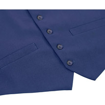 Men Renoir Suit Vest V-neck Adjustable Size 5Button 201-20 Royal image 5