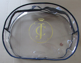 Juicy Couture Travel Bag Clear Zip Clutch Bag Accessories Cosmetics Security - £19.78 GBP