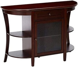 Pilaster Designs Thomas Contemporary Wood Console Sofa Buffet Table In, Brown - £318.99 GBP