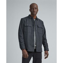 Everlane Mens The Heavyweight Overshirt Relaxed Uniform Charcoal Heather Gray M - £45.32 GBP