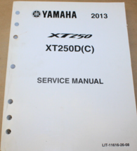 2013 Yamaha XT250D (C) Servizio Negozio Riparazione Manuale LIT-11616-26-08 - $29.94