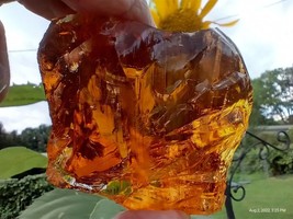 Spiritual Healing MASTER Amber Orange Andara Crystal 280 Gram - £151.27 GBP