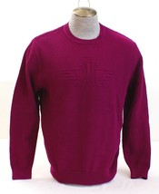 Dockers Magenta Crew Neck Long Sleeve Cotton Sweater Men&#39;s NWT - £78.65 GBP
