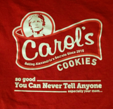 The Walking Dead Carol&#39;s Cookies t-shirt size XL red (Zombies) 100% cotton - £5.88 GBP