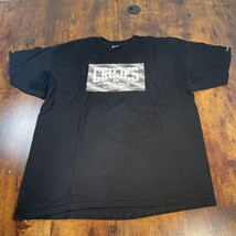 Crooks and Castles Mens Graphic Script Block Logo T-Shirt Size 2XL Black - $14.84