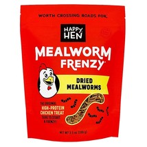Happy Hen Treats 100 Percent Mealworm Frenzy Treats for Chickens 35 Oz 100 gm - £10.20 GBP