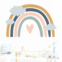 Boho Nursery Stickers,Wallpaper girl room,Trendy Bohemian Decals,Rainbow sticker - £11.79 GBP